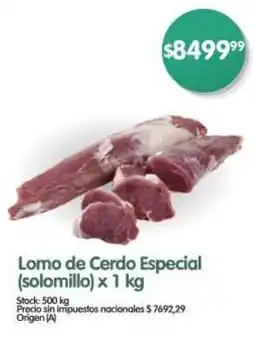 Supermercados Buenos Días Lomo de Cerdo Especial oferta