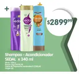 Supermercados Buenos Días Shampoo - Acondicionador SEDAL oferta
