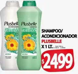 Supermercados Becerra Shampoo/ acondicionador plusbelle oferta