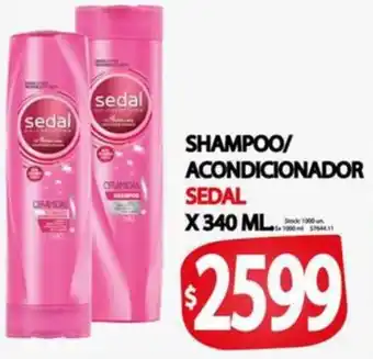 Supermercados Becerra Shampoo/ acondicionador sedal oferta