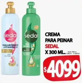 Supermercados Becerra Crema para peinar sedal oferta