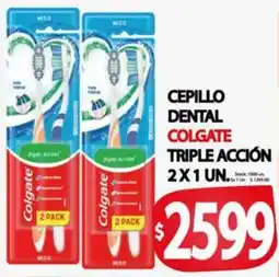 Supermercados Becerra Cepillo dental colgate triple acción oferta