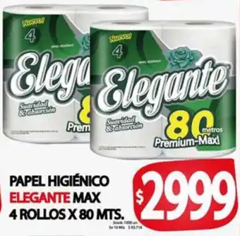 Supermercados Becerra Papel higiénico elegante max oferta