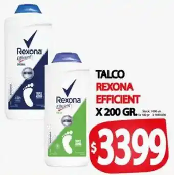 Supermercados Becerra Talco rexona efficient oferta