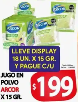 Supermercados Becerra Jugo en polvo arcor oferta
