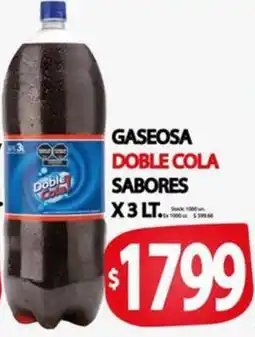 Supermercados Becerra Gaseosa doble cola sabores oferta