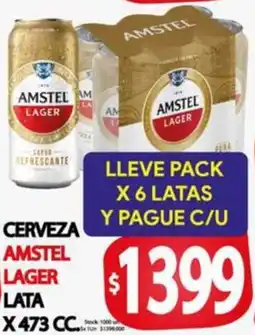 Supermercados Becerra Cerveza amstel lager lata oferta