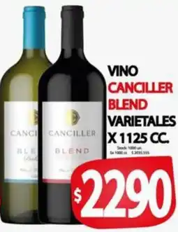 Supermercados Becerra Vino canciller blend varietales oferta