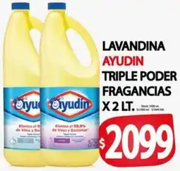 Supermercados Becerra Lavandina ayudin triple poder fragancias oferta