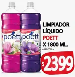 Supermercados Becerra Limpiador líquido poett oferta