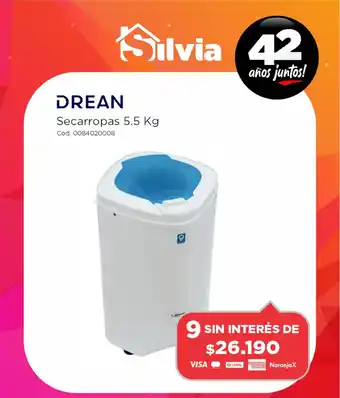 Casa Silvia Drean Secarropas oferta