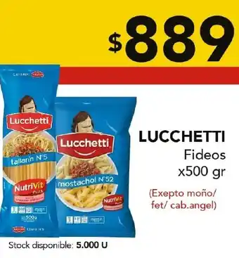 Nini Mayorista Lucchetti Fideos oferta