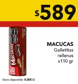Nini Mayorista Macucas galletitas rellenas oferta