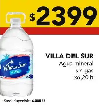Nini Mayorista Villa del sur agua mineral sin gas oferta