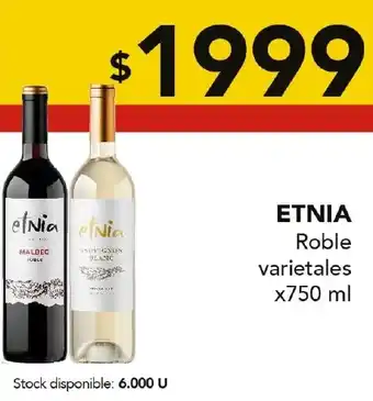 Nini Mayorista Etnia Roble varietales oferta