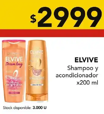Nini Mayorista Elvive shampoo y acondicionador oferta