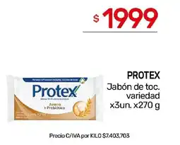 Nini Mayorista Protex Jabón de toc. variedad oferta
