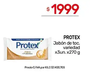 Nini Mayorista Protex Jabón de toc. variedad oferta