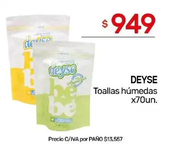 Nini Mayorista Deyse Toallas húmedas oferta