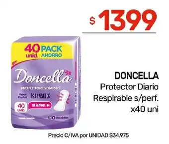 Nini Mayorista Doncella Protector Diario Respirable s/perf. oferta