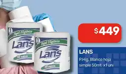 Nini Mayorista Lans P.Hig. Blanco hoja simple oferta