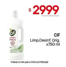 Nini Mayorista CIF Limp.Desinf. Orig. oferta