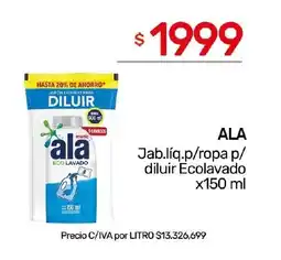 Nini Mayorista ALA Jab.liq.p/ropa p/ diluir Ecolavado oferta