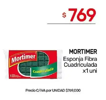Nini Mayorista Mortimer esponja fibra cuadriculada oferta