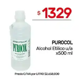 Nini Mayorista Purocol Alcohol Etilico u/a oferta