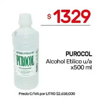 Nini Mayorista Purocol Alcohol Etilico u/a oferta