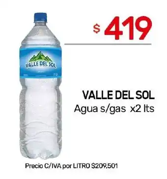 Nini Mayorista Valle del sol agua s/gas oferta