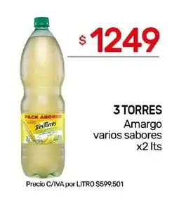 Nini Mayorista 3 torres amargo varios sabores oferta