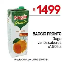 Nini Mayorista Baggio pronto jugo varios sabores oferta