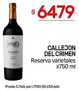 Nini Mayorista Callejon del crimen reserva varietales oferta
