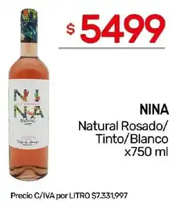 Nini Mayorista Nina natural rosado/ tinto/blanco oferta