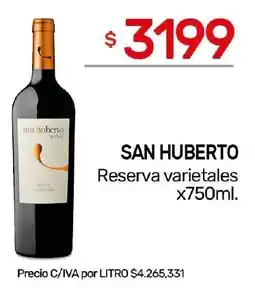 Nini Mayorista San huberto reserva varietales oferta