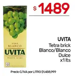 Nini Mayorista Uvita tetra brick blanco/blanco dulce oferta