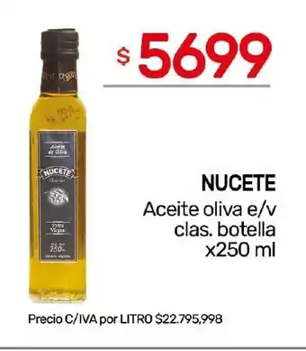Nini Mayorista Nucete aceite oliva e/v clas. botella oferta
