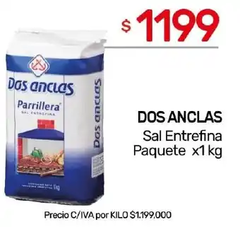 Nini Mayorista Dos anclas sal entrefina paquete oferta