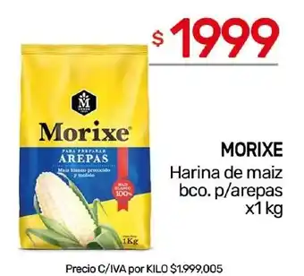 Nini Mayorista Morixe harina de maiz bco. p/arepas oferta