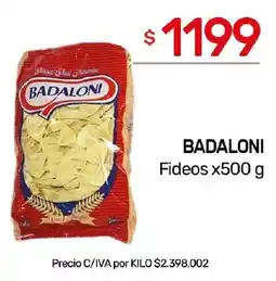 Nini Mayorista Badaloni fideos oferta