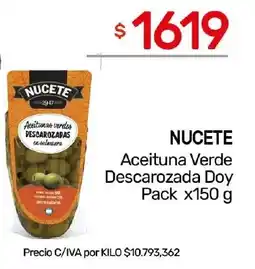 Nini Mayorista Nucete aceituna verde descarozada doy pack oferta