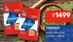 Nini Mayorista Taragui yerba mate 4flex con palo oferta