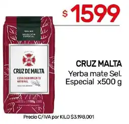 Nini Mayorista Cruz malta yerba mate sel. especial oferta