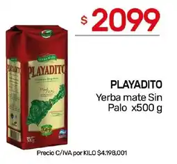 Nini Mayorista Playadito yerba mate sin palo oferta