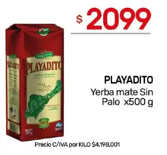 Nini Mayorista Playadito yerba mate sin palo oferta