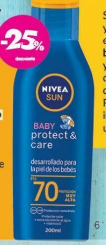 Farmacity Protector solar nivea baby protec & care fps 70 x 200 ml oferta