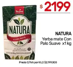 Nini Mayorista Natura yerba mate con palo suave oferta
