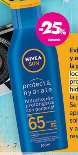Farmacity Protector solar nivea protect & hydrate fps 65 x 200 ml oferta