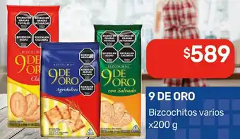 Nini Mayorista 9 de oro bizcochitos varios oferta